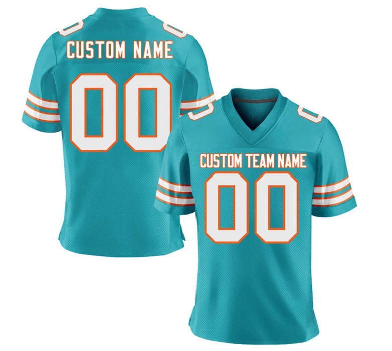 Custom Two-Tone White Personalized Authentic Football Jersey