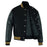 Classic Varsity Bomber jacket Solid Black Wool With Gold Trims