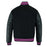 Classic Varsity Bomber jacket Solid Black Wool With Hot pink Trims