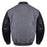 Classic Varsity Bomber jacket Grey Wool With Black Sleeves Jacket