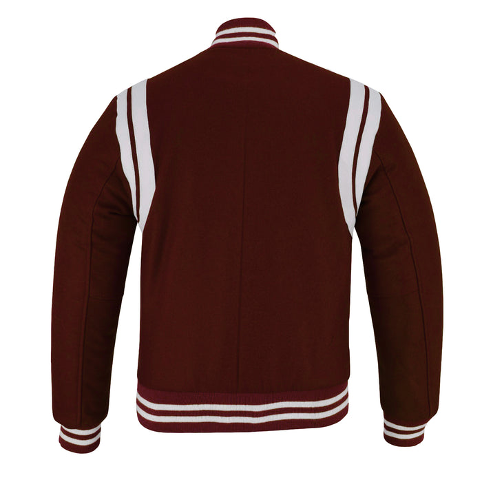 Double Strip Jacket Maroon/White