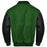 Classic Varsity Bomber jacket Dark Green Wool With Black Sleeves Jacket