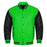 Classic Varsity Bomber jacket Kelly Green Wool With Black Sleeves Jacket