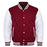 Classic Varsity Bomber jacket Maroon Wool With White Sleeves Jacket