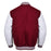 Classic Varsity Bomber jacket Maroon Wool With White Sleeves Jacket