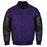 Classic Varsity Bomber jacket Purple Wool With Black Sleeves Jacket