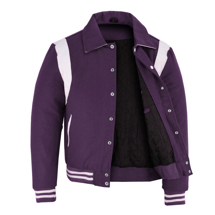 Single Strip Jacket Purple/White