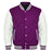 Classic Varsity Bomber jacket Purple Wool With White Sleeves Jacket