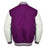 Classic Varsity Bomber jacket Purple Wool With White Sleeves Jacket