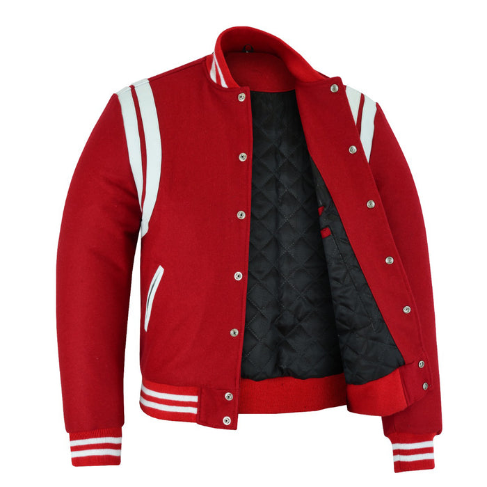 Double Strip Jacket Red/White