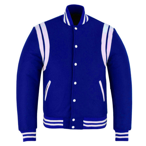 Double Strip Jacket Royal/White