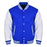 Classic Varsity Bomber jacket Royal Blue Wool With White Sleeves Jacket