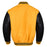 Classic Varsity Bomber jacket Yellow Wool With Black Sleeves Jacket