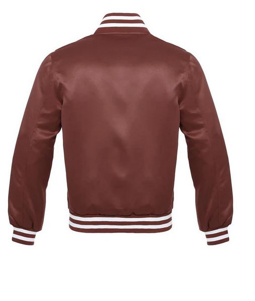 Brown Satin jackets with White Trims