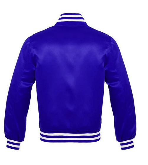 Royal Blue Satin jackets with White Trims