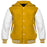 Hooded Varsity Jackets Yellow/White