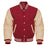 Classic Varsity Bomber jacket Maroon Wool With Cream Sleeves Jacket