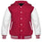 Hooded Varsity Jackets Maroon/White