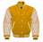 Classic Varsity Bomber jacket Yellow Wool With Cream Sleeves Jacket